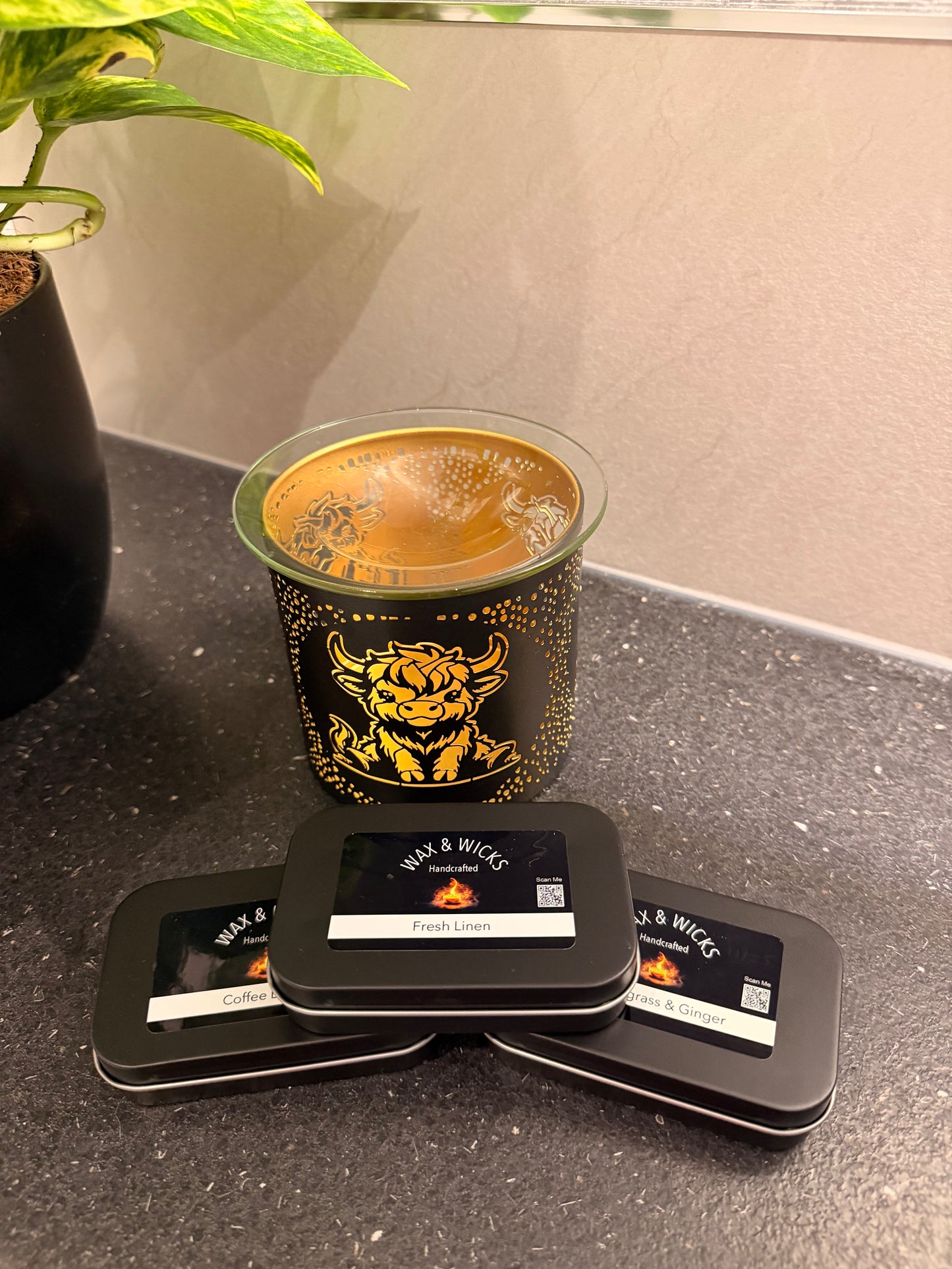 Highland Cow Wax Melter Burner