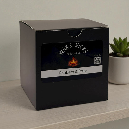 Rhubarb & Rose Classic Candle 100ml Jar