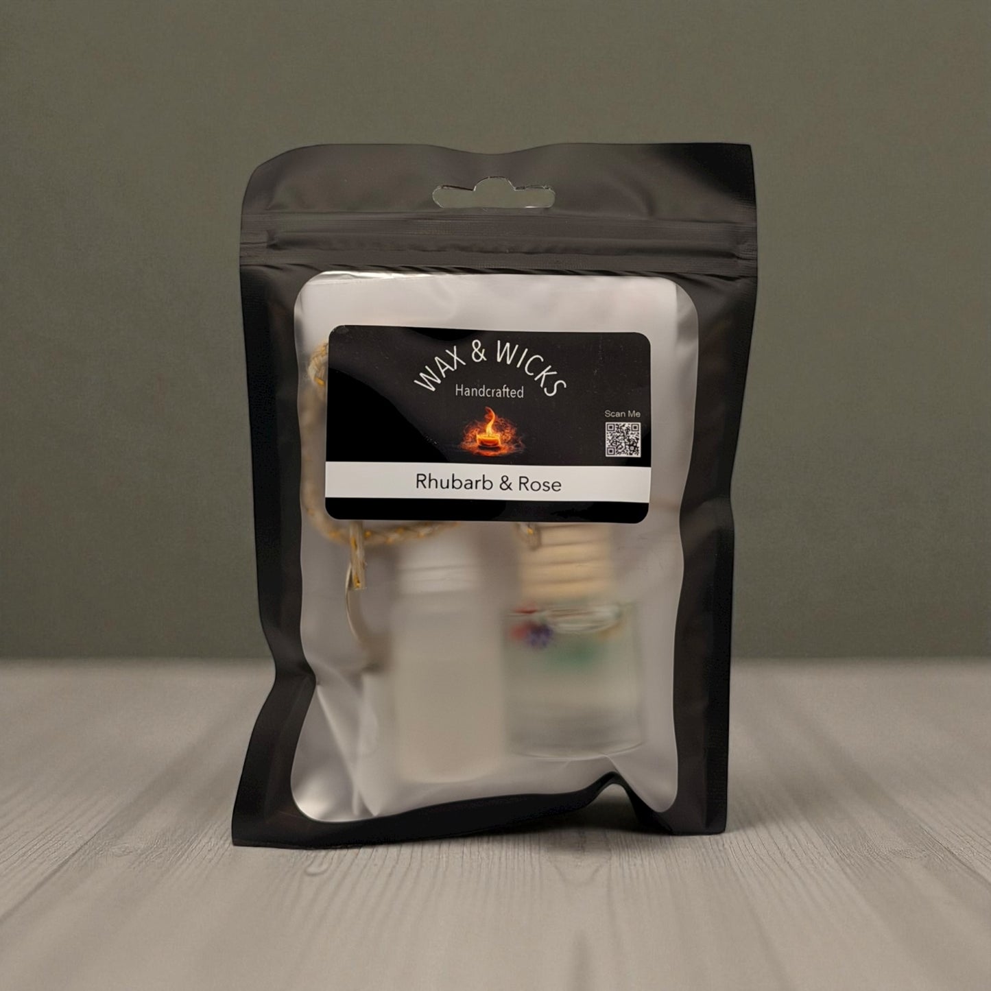 Rhubarb & Rose Car Air Freshener