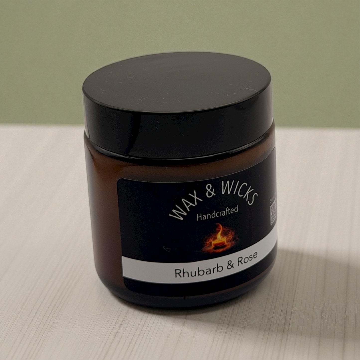 Rhubarb & Rose Classic Candle 100ml Jar