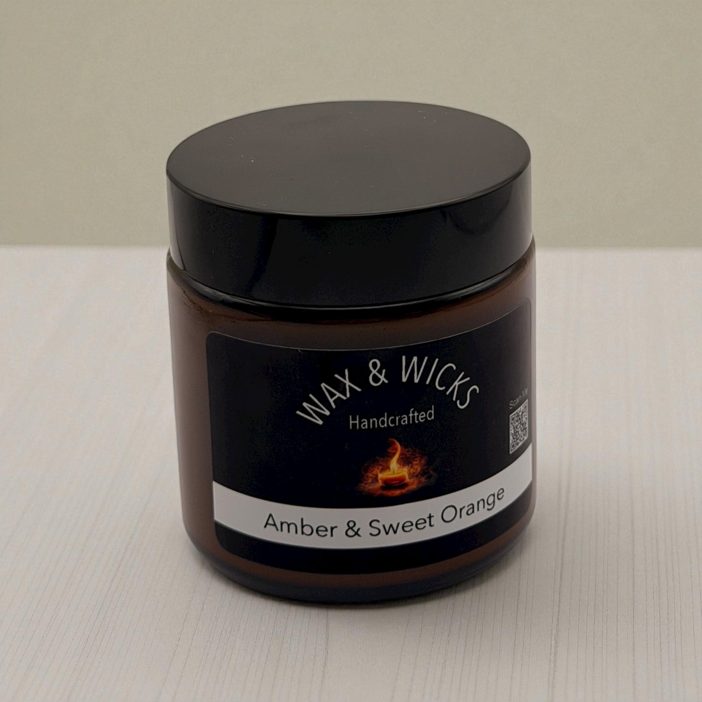 Amber & Sweet Orange Classic Candle 100ml Jar