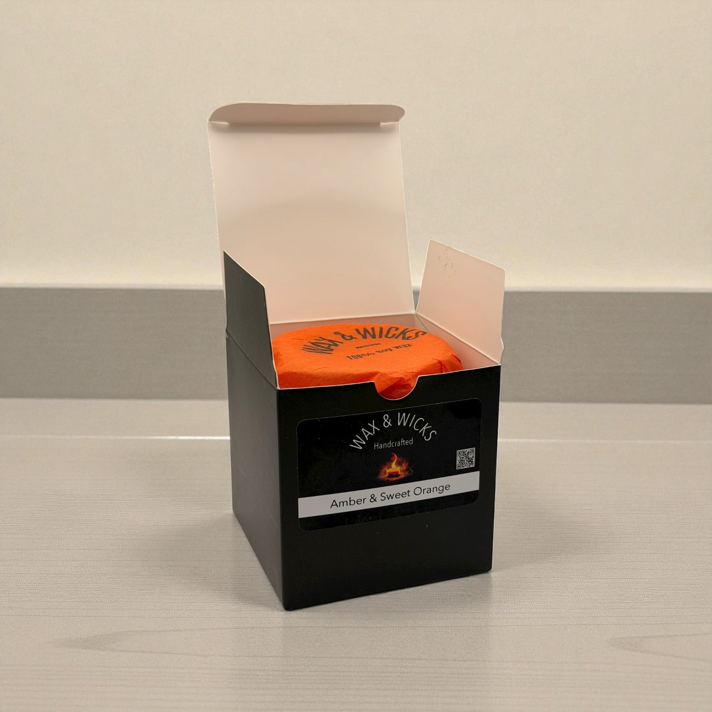 Amber & Sweet Orange Classic Candle 100ml Jar